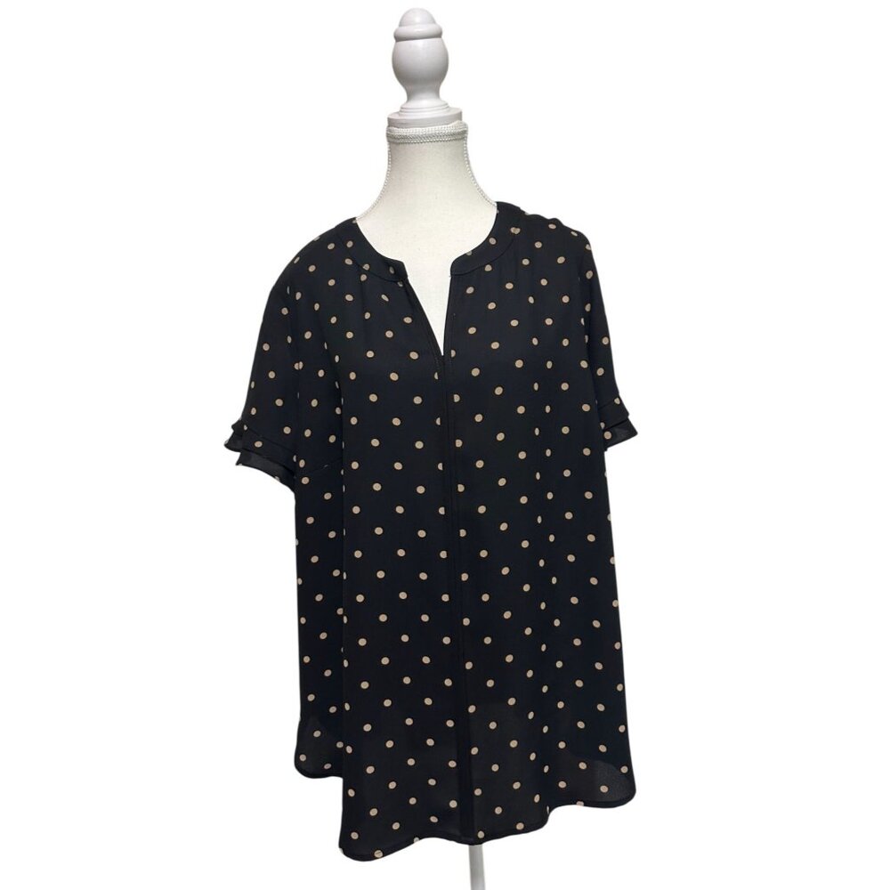 41 Hawthorn Athene Double Layer Sleeve Blouse--2X--NWOT